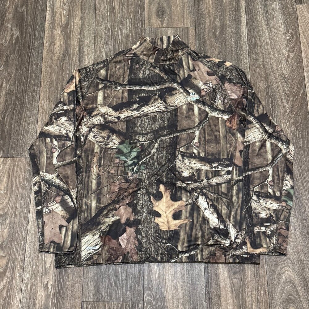 Starter Camo Hunting Shirt Men's 3XL Mossy Oak Break Up Infinity Mock Neck